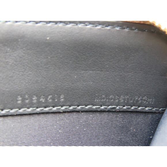 BURBERRY BLUE LEATHER TRIM ICON CHECK CANVAS ZIP AROUND CONTINENTAL WALLET $630 - Picture 7 of 12